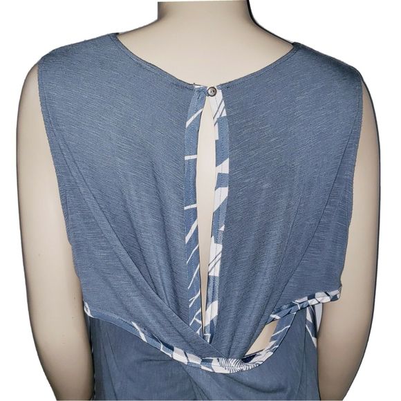 Anthro Dolan Left Coast Astoria Printed Tank Top L - Picture 3 of 10